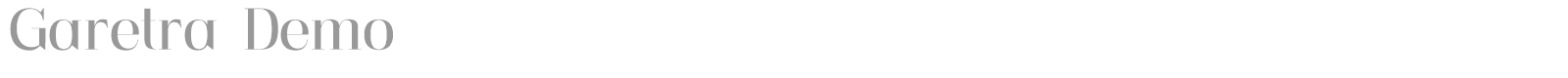 Garetra font preview